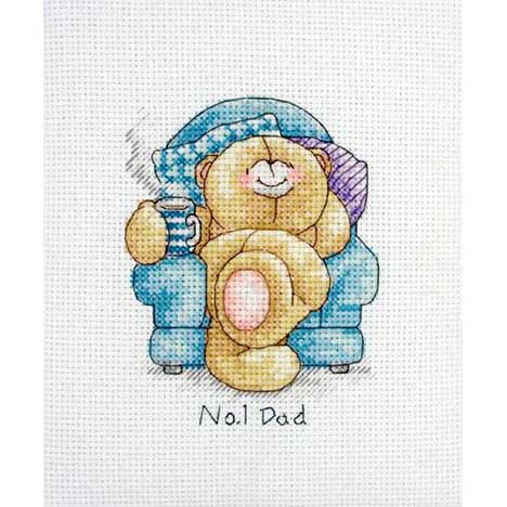 No. 1 Dad Mini  Forever Friends Cross Stitch Kit